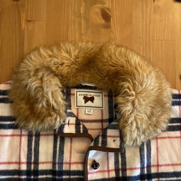 FAUX FUR PLAID CAPE by Janie and Jack - Picture 3 of 5